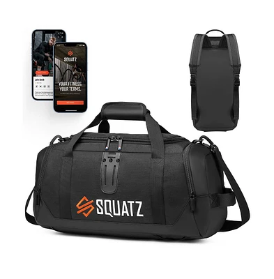 Squatz Travel Duffle Bag Pack, Foldable Overnight Bag with Compartments, Tear-Resistant Carry-On