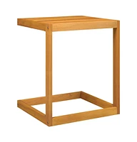 vidaXL C Table 16.5"x15.7"x19.7" Solid Wood Acacia