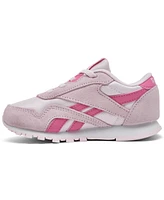Reebok Toddler Girls Classic Nylon Stretch Lace Casual Sneakers from Finish Line