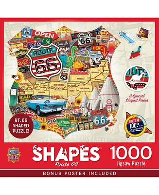 Route 66 1000 Piece Shaped Jigsaw Puzzle