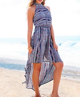 Cupshe Women's Midnight Tales Paisley Midi Beach Dress