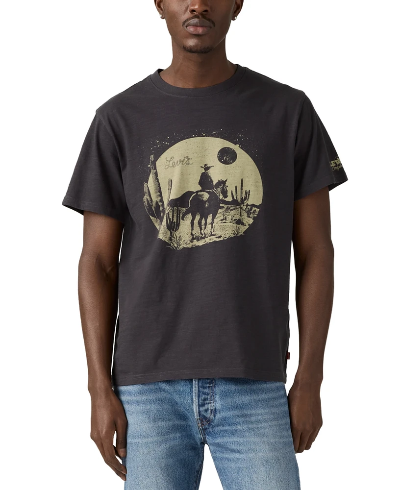 Levi's Men's Relaxed Fit Short Sleeve Desert Cowboy Crewneck T-Shirt
