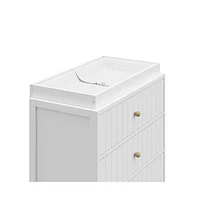 Graco Teddi 3 Drawer Chest with Changing Table Topper (White)