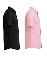 Galaxy By Harvic Men's 2-Pack Slim Fit Button-Down Shirt