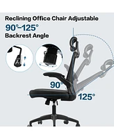 Ergonomic Mesh Office Chair with Lumbar Support and Rocking Function