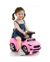 Toddler Ride On Push Car Ages 1-3 with Music Steering Wheel and Under Seat Storage