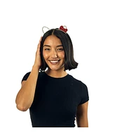 Hello Kitty Ears & Bow Cosplay Glitzy Metal Headband