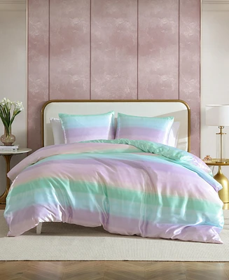 Betsey Johnson Ombre Satin Reversible -Pc. Duvet Cover Set