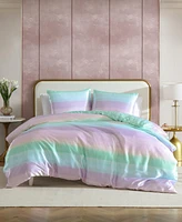 Betsey Johnson Ombre Satin Reversible -Pc. Duvet Cover Set