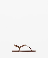 Mango Women's Mini Studs Leather Sandals