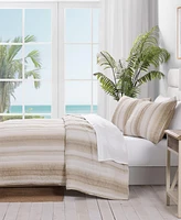 Tommy Bahama La Prisma Stripe Texture Cotton 3-Pc. Quilt Set