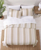 Tommy Bahama La Prisma Stripe Texture Cotton 3-Pc. Quilt Set