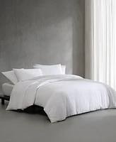Calvin Klein Solid Puckered Grid 3-Pc. Duvet Cover Set