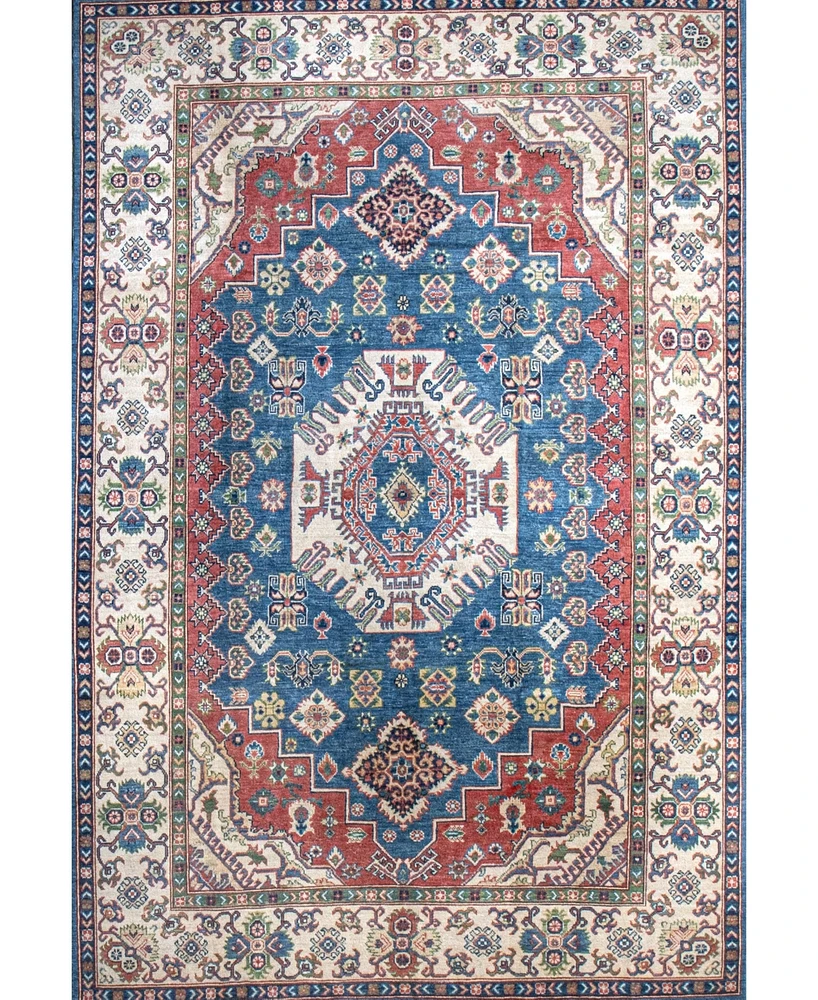 Bashian One of a Kind Pak Kazak 640499 6'6''x9'8'' Area Rug