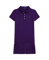 Polo Ralph Lauren Toddler and Little Girls Pleated Stretch Mesh Dress