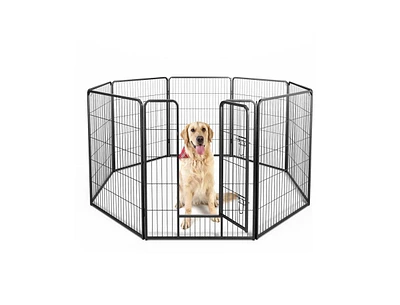8 Panel 40 Inch Height Pet Fence Indoor Outdoor