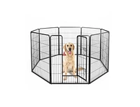8 Panel 40 Inch Height Pet Fence Indoor Outdoor