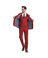 Stacy Adams Big & Tall Hybrid-Fit 3pc Notch Lapel Suit Set, Jacket Vest and Pants