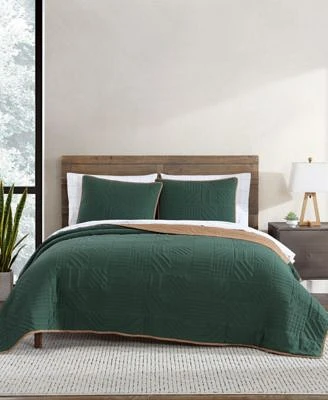 Eddie Bauer Solid Washed Microfiber Reversible Quilt Sets