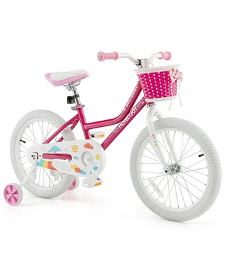 Kids Bicycle 18 Inch Toddler and Kids Bike with Training Wheels for 6-8 Year Old Kids