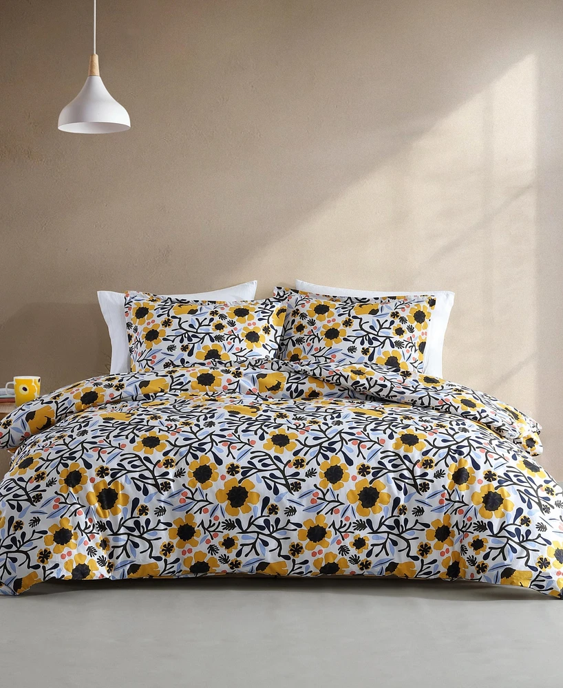 Marimekko Mykero Cotton Percale 3-Pc. Comforter Set