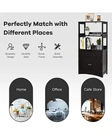 Volenca Bathroom Storage Cabinet with Drawer and Shelf Floor Cabinet