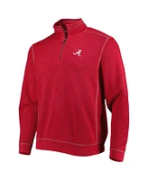 Tommy Bahama Men's Crimson Alabama Tide Sport Tobago Bay Tri-Blend Mock Neck Half-Zip Jacket