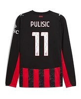 Puma Men's Christian Pulisic Red Ac Milan 2025/26 Home Replica Long Sleeve Player Jersey