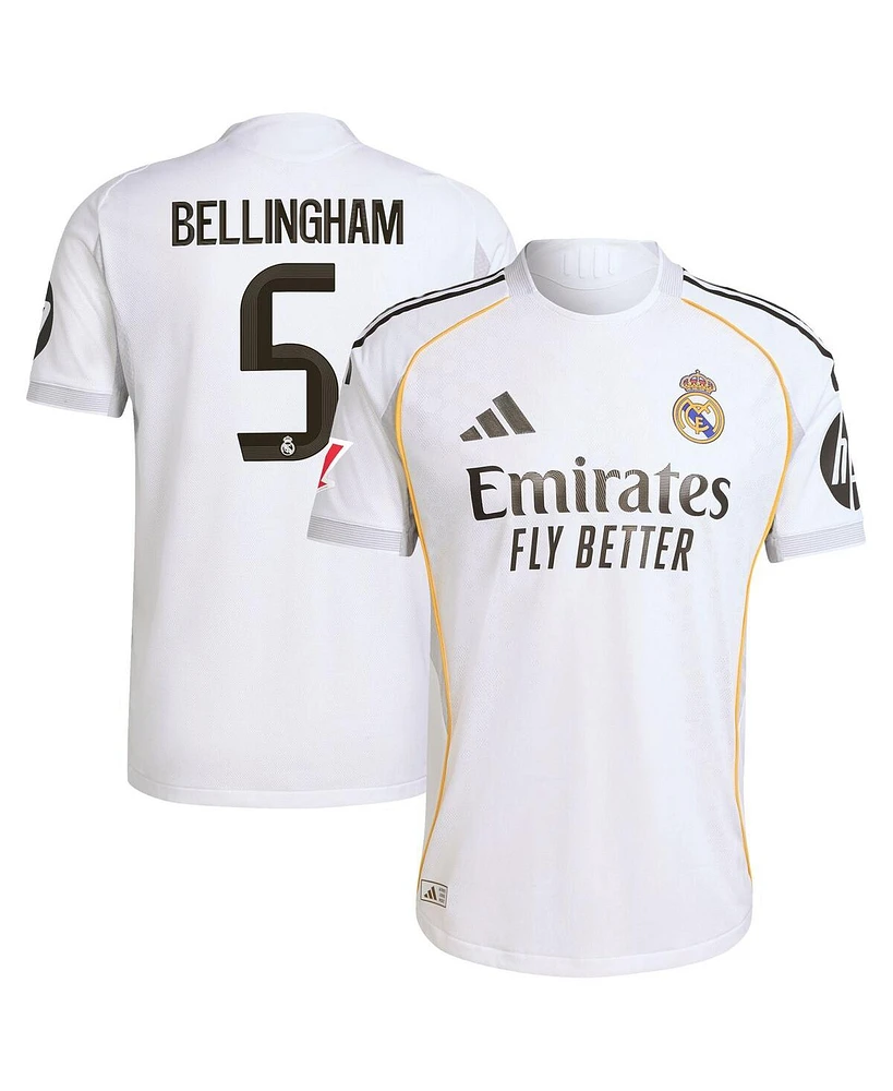 Adidas Men's Jude Bellingham White Real Madrid 2025/26 Home Authentic Jersey