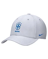Nike Men's White Brazil National Team Rise Swoosh Performance Flex Hat