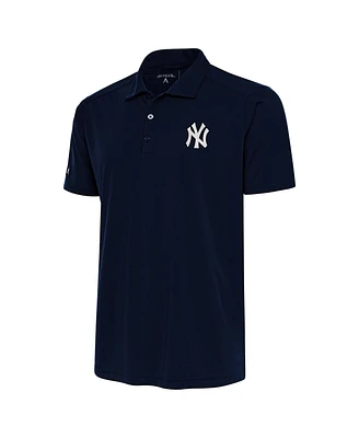 Antigua Men's Navy New York Yankees Metallic Tribute Polo Shirt