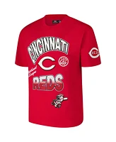 Pro Standard Men's Red Cincinnati Reds Turn It Up Dropped Shoulder T-Shirt