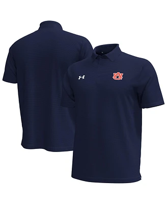 Under Armour Men's Navy Auburn Tigers Playoff Chest Stripe Performance Polo Shirt