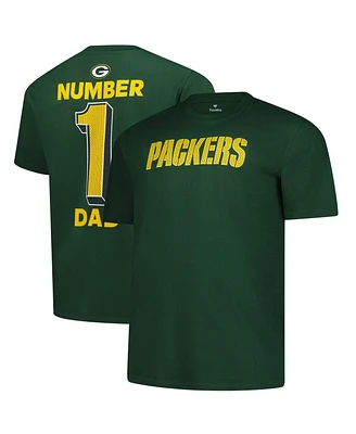 Fanatics Men's Green Bay Packers Big Tall Number One Dad T-Shirt