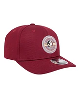 New Era Men's Garnet Florida State Seminoles Patched 9SEVENTY Stretch-Snap Adjustable Hat