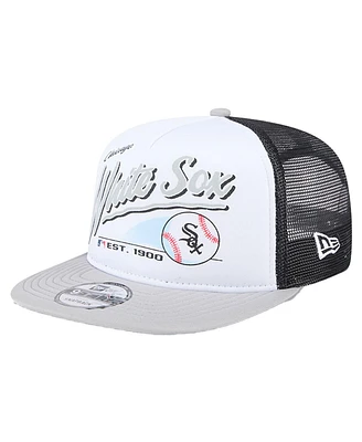 New Era Big Boys and Girls White Chicago White Sox Retro 9FIFTY Snapback Hat