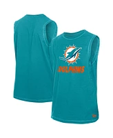 New Era Men's Aqua Miami Dolphins Leisure Collection Tank Top