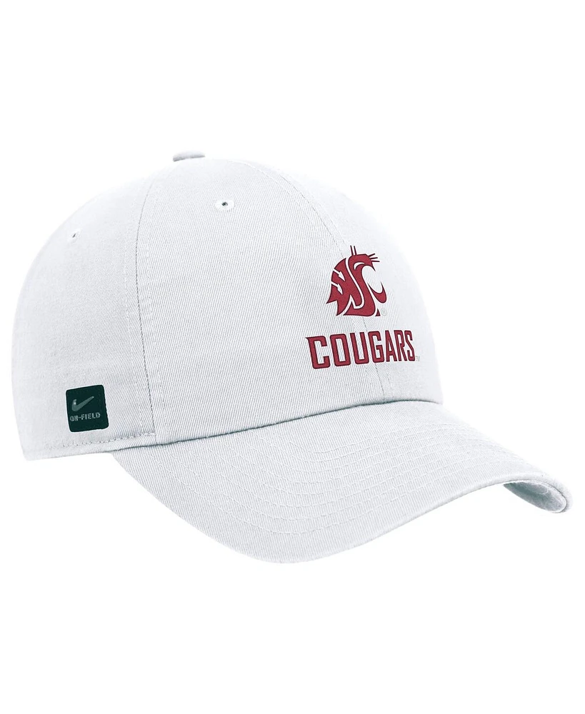 Nike Men's White Washington State Cougars 2025 On-Field Club Adjustable Hat