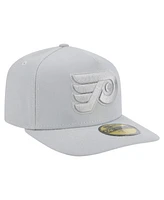 New Era Men's Gray Philadelphia Flyers Color Pack A-Frame 59FIFTY Fitted Hat