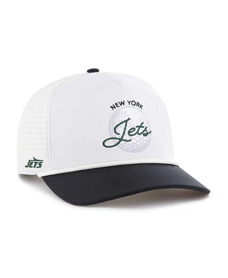 '47 Brand Men's White/Black New York Jets Gimmie Golf Hitch Rope Adjustable Hat
