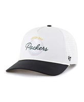 '47 Brand Men's White/Black Green Bay Packers Gimmie Golf Hitch Rope Adjustable Hat
