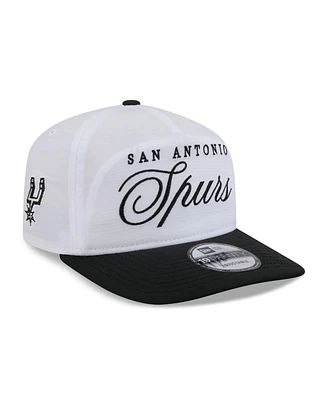 New Era Men's White/Black San Antonio Spurs 2025 Nba Draft On-Stage Nylon 19TWENTY Adjustable Hat