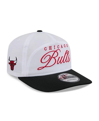 New Era Men's White/Black Chicago Bulls 2025 Nba Draft On-Stage Nylon 19TWENTY Adjustable Hat