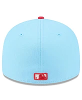 New Era Men's Light Blue/Red Toronto Blue Jays 2025 Canada Day Low Profile 59FIFTY Fitted Hat