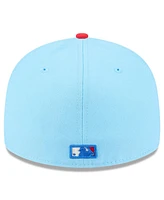 New Era Men's Light Blue/Red San Diego Padres 2025 Fourth of July Low Profile 59FIFTY Fitted Hat