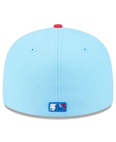 New Era Men's Light Blue/Red Chicago White Sox 2025 Fourth of July Low Profile 59FIFTY Fitted Hat