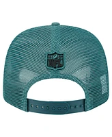 New Era Men's Midnight Green Philadelphia Eagles Team Collection 9SEVENTY Stretch-Snap Adjustable Hat