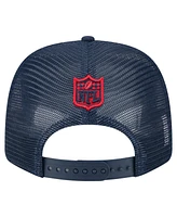 New Era Men's Navy New England Patriots Team Collection 9SEVENTY Stretch-Snap Adjustable Hat