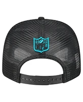 New Era Men's Black Jacksonville Jaguars Team Collection 9SEVENTY Stretch-Snap Adjustable Hat