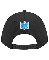 New Era Men's Black Detroit Lions Team Collection 9FORTY M-Crown Adjustable Hat